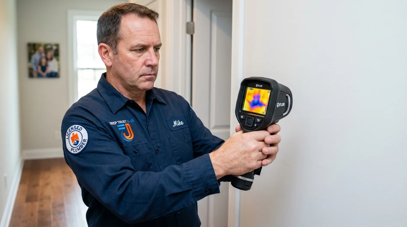 Thermal imaging leak detection by Johns Plumbing LLC in Culloden